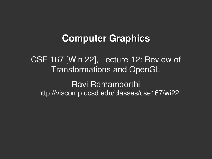 computer graphics