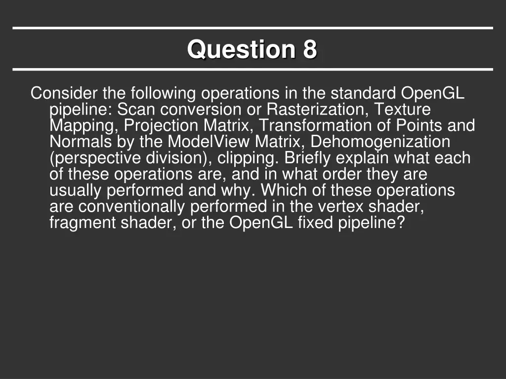 question 8