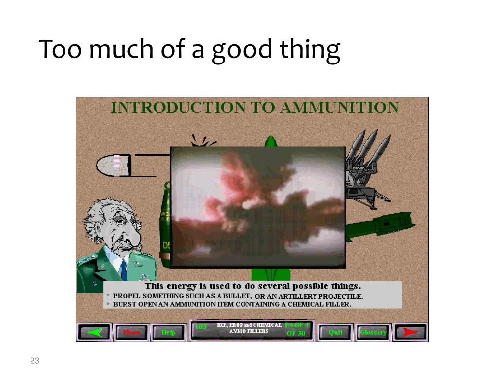 too much of a good thing