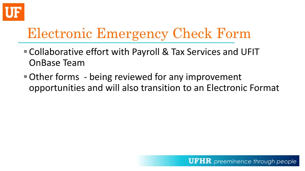electronic emergency check form