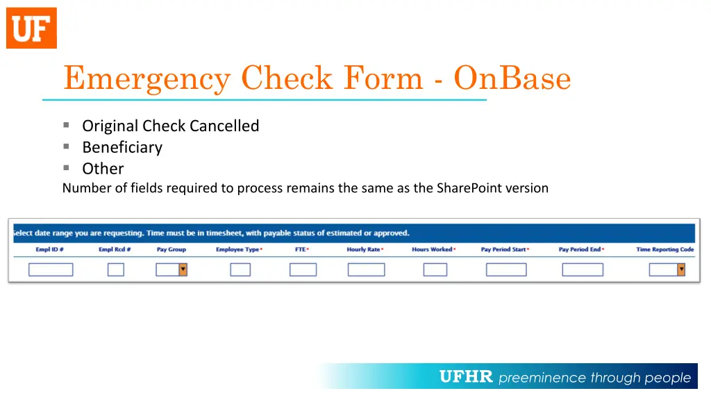 emergency check form onbase 3