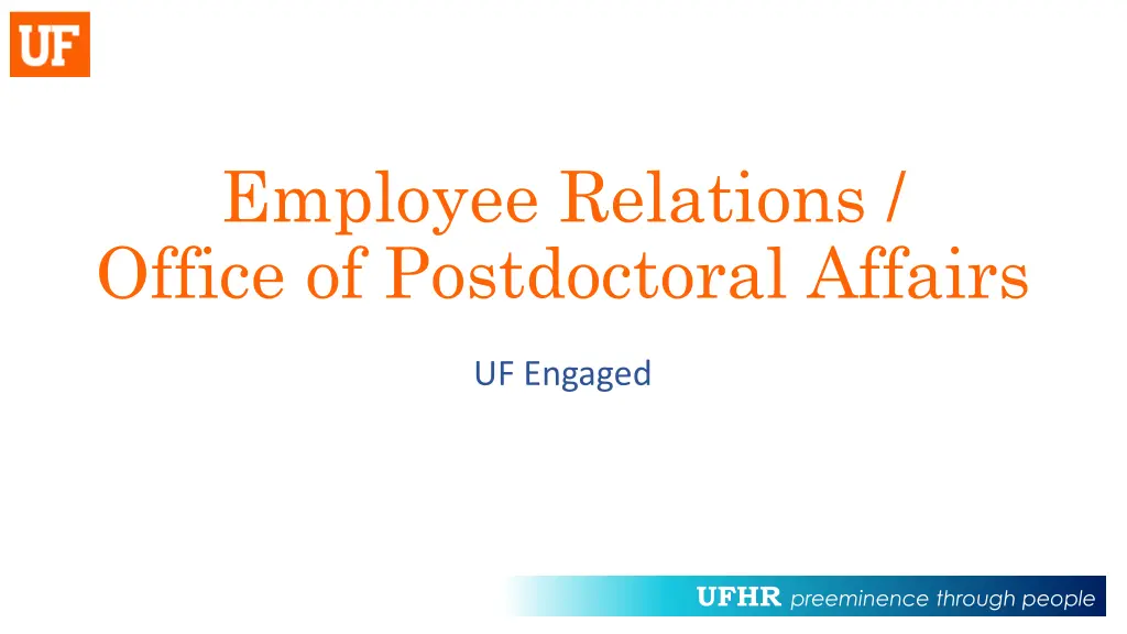 employee relations office of postdoctoral affairs