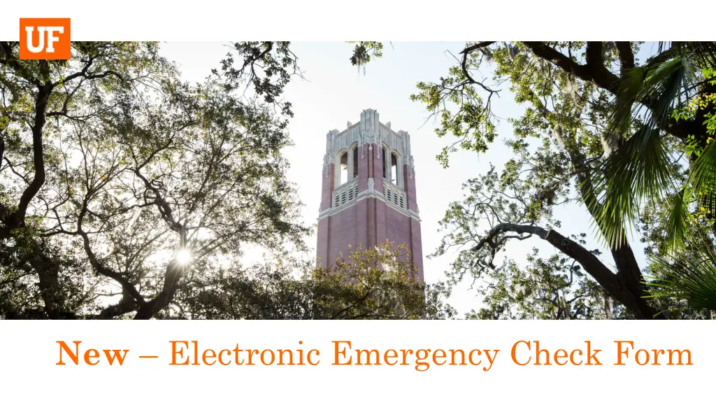 new electronic emergency check form