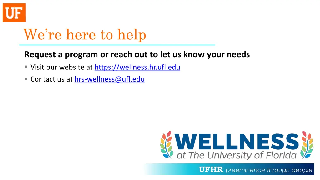 we re here to help