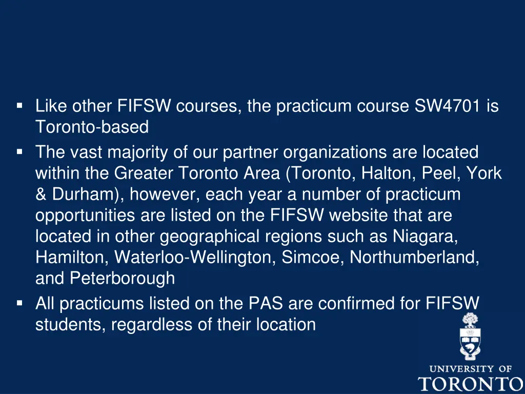 like other fifsw courses the practicum course