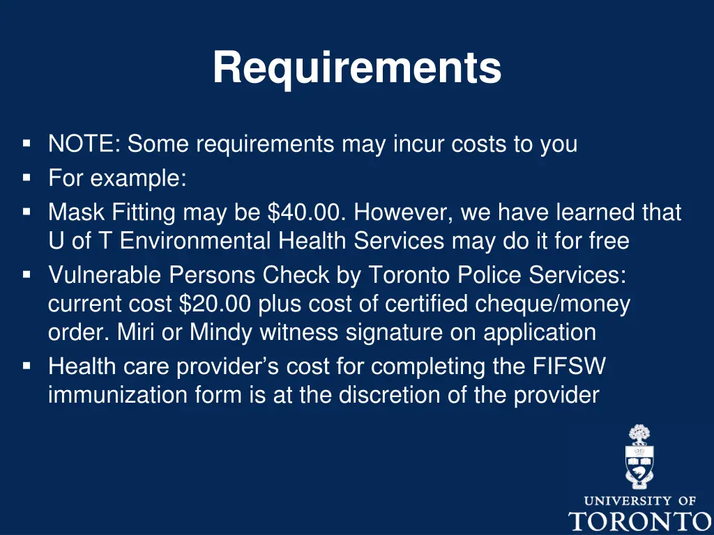 requirements 2