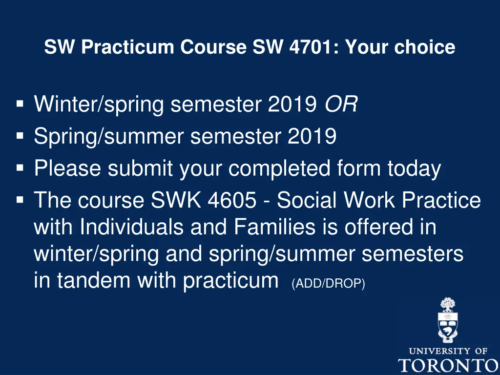 sw practicum course sw 4701 your choice