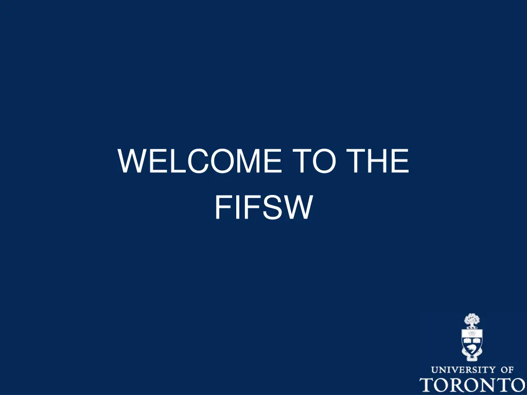 welcome to the fifsw