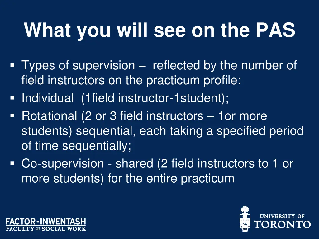 what you will see on the pas
