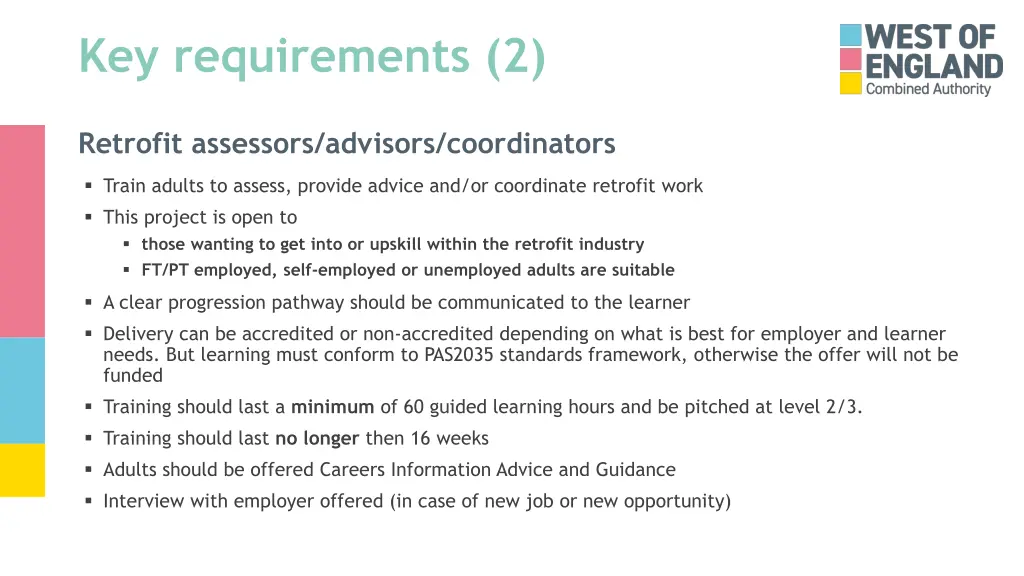 key requirements 2