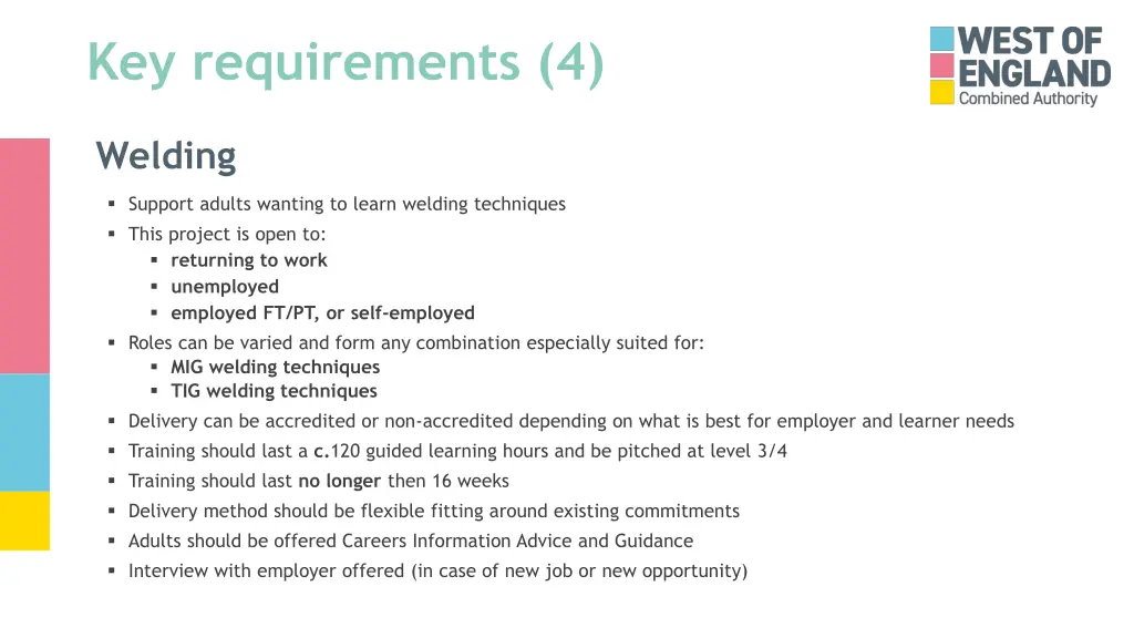 key requirements 4