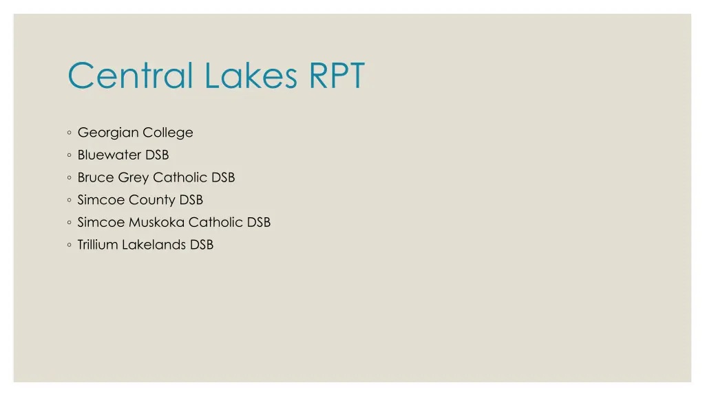 central lakes rpt