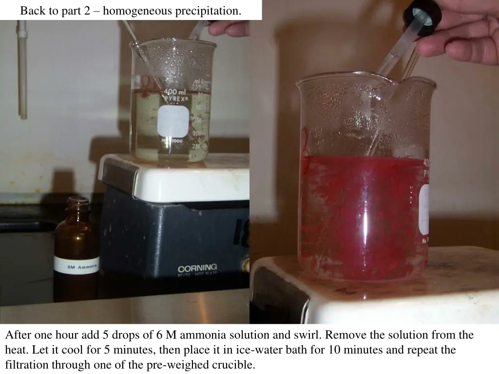 back to part 2 homogeneous precipitation