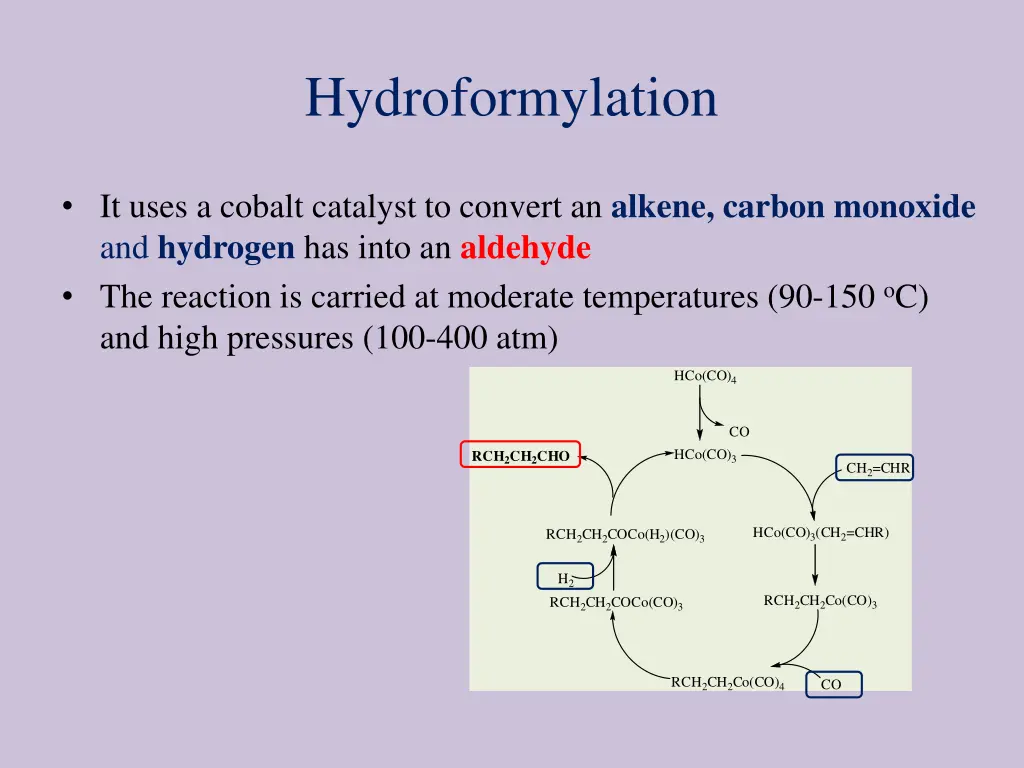 hydroformylation