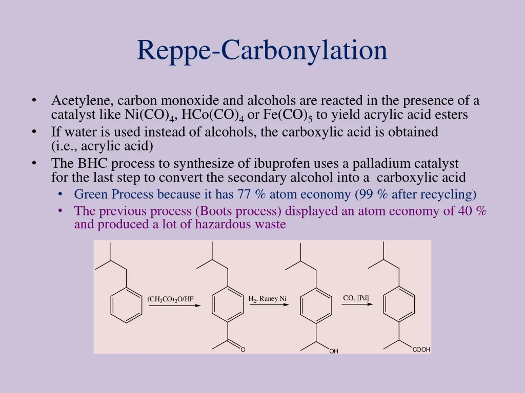 reppe carbonylation