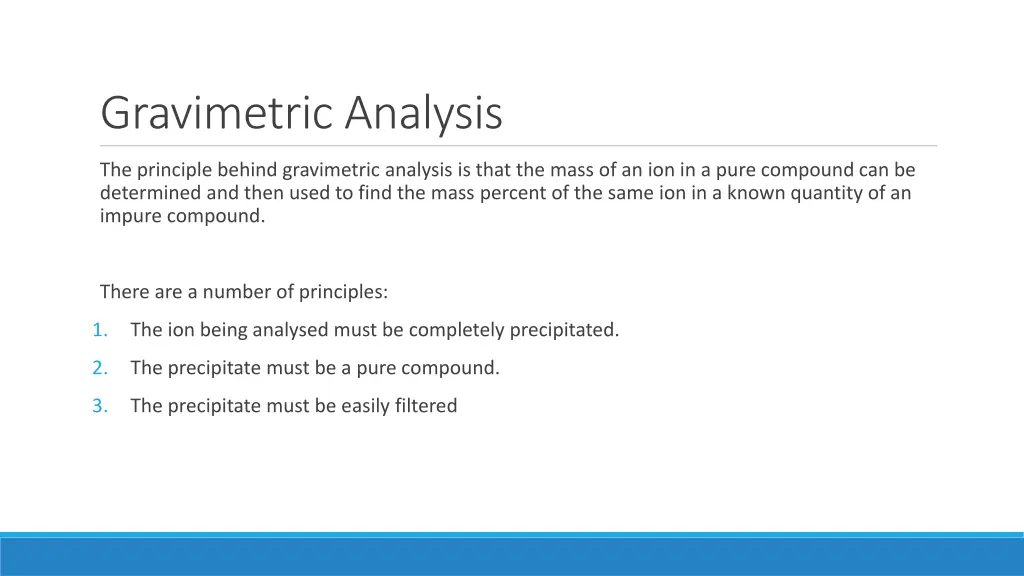 gravimetric analysis 1
