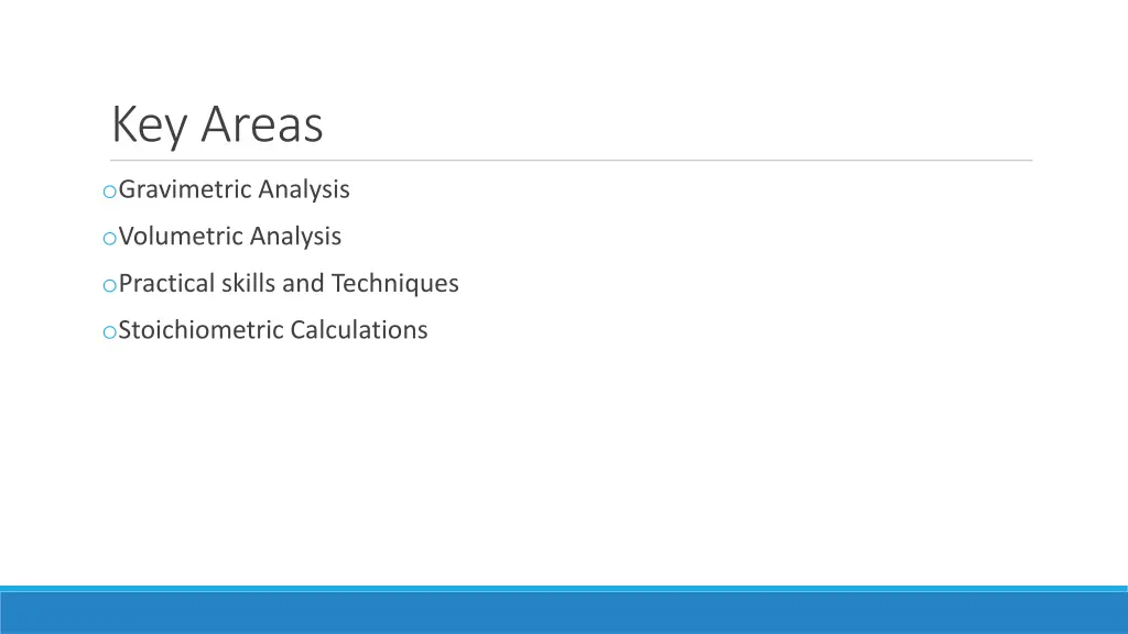 key areas