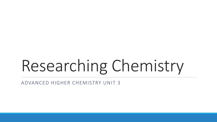 researching chemistry