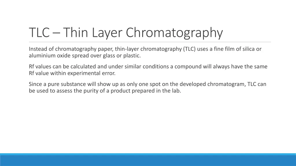tlc thin layer chromatography