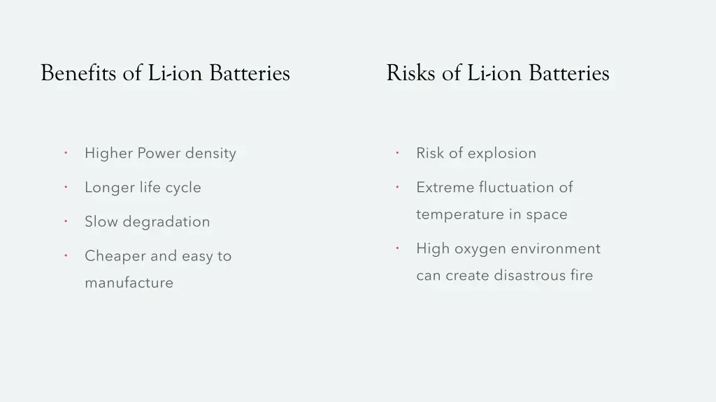 benefits of li ion batteries
