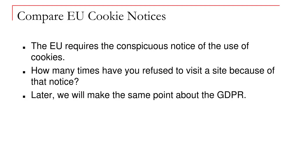 compare eu cookie notices