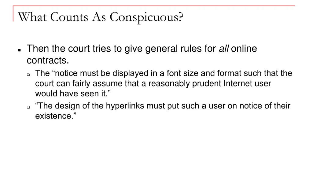 what counts as conspicuous