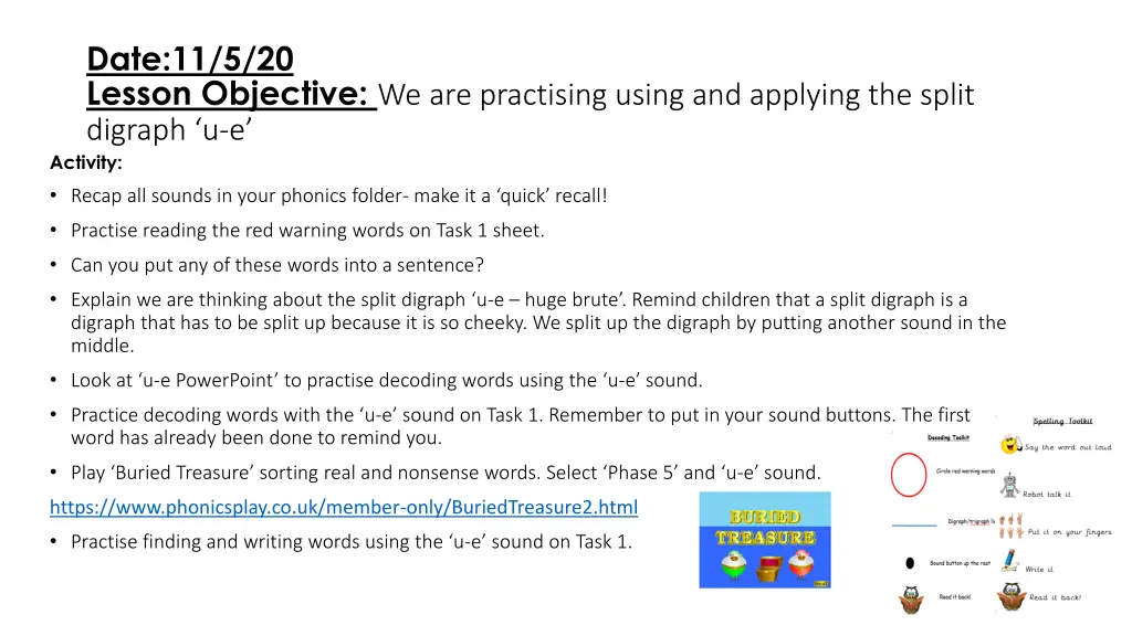 date 11 5 20 lesson objective we are practising