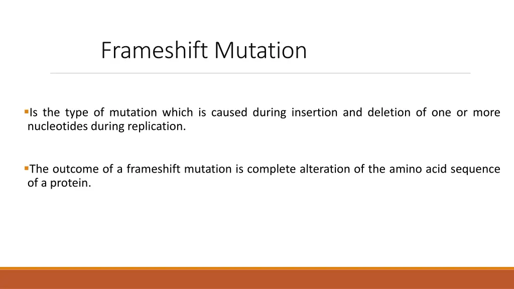 frameshift mutation