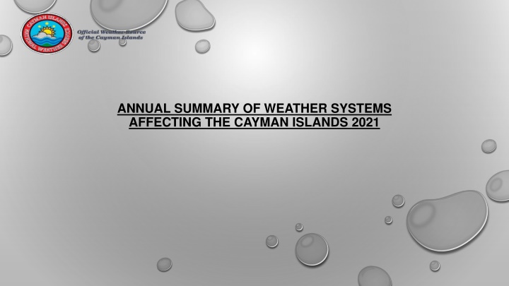 annual summary of weather systems affecting