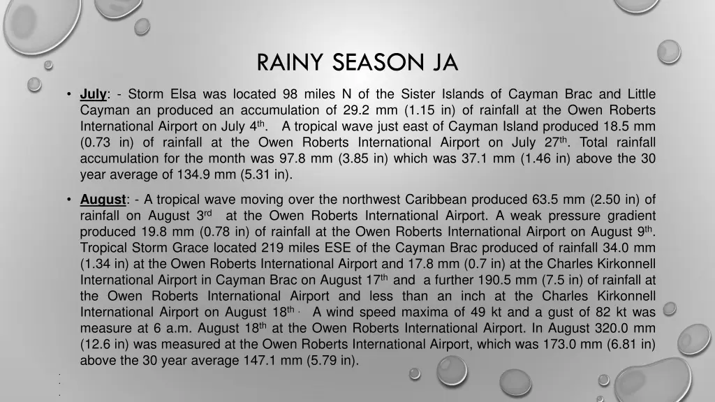 rainy season ja