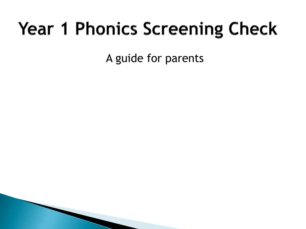 a guide for parents
