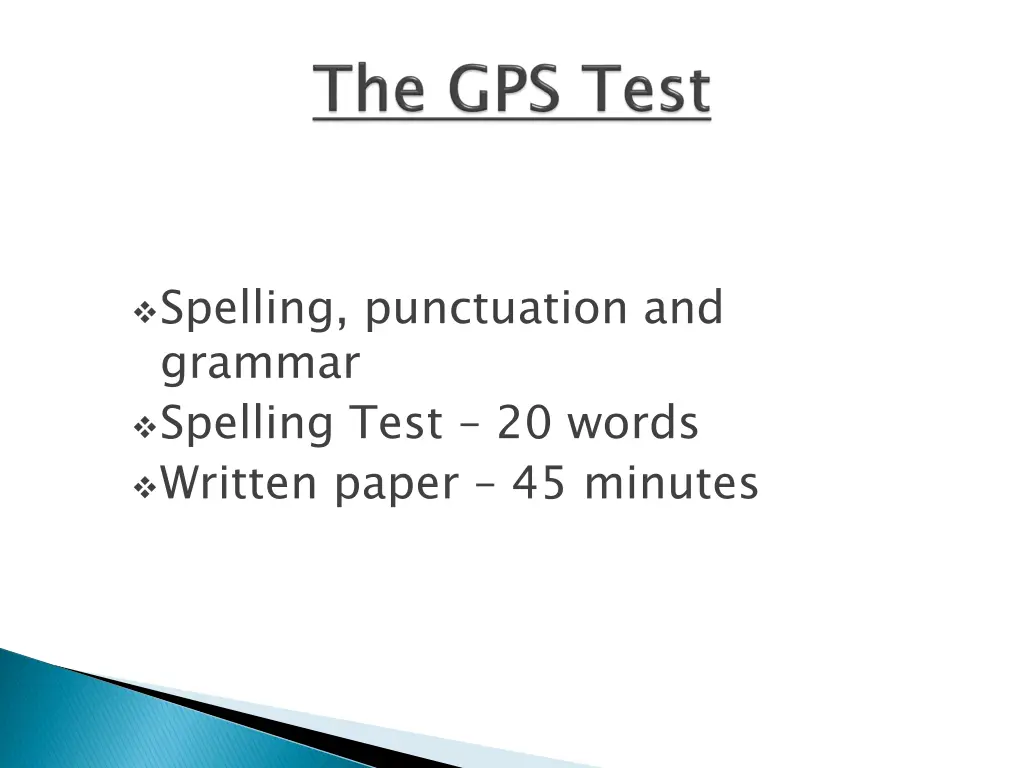 spelling punctuation and grammar spelling test
