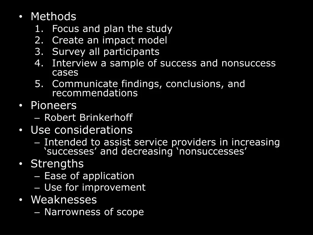 methods 1 focus and plan the study 2 create