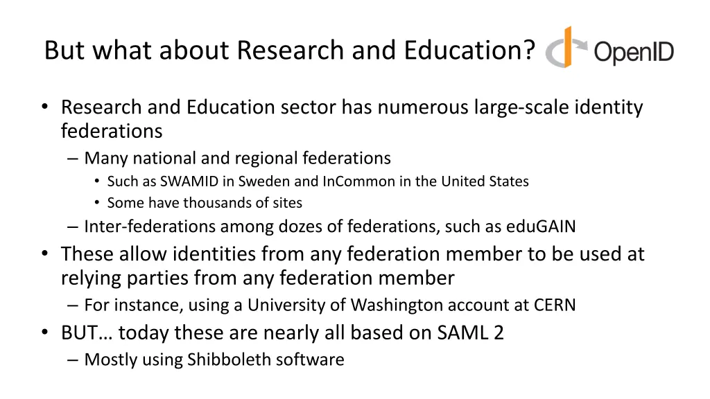 but what about research and education