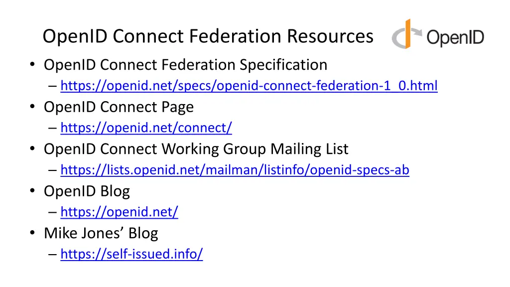 openid connect federation resources openid