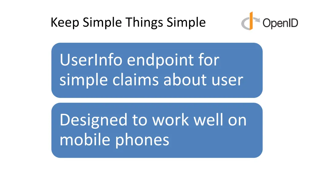 keep simple things simple