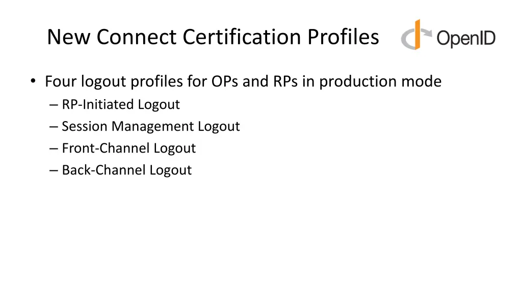 new connect certification profiles