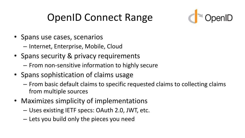 openid connect range