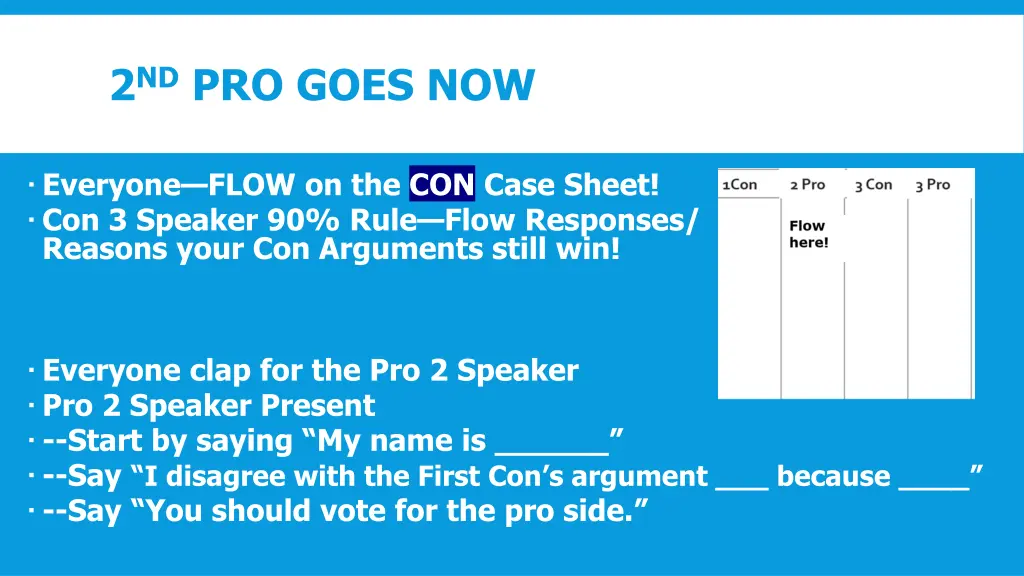 2 nd pro goes now