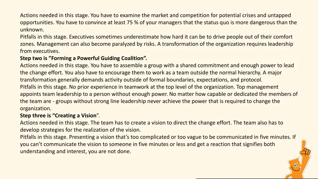 actions needed in this stage you have to examine