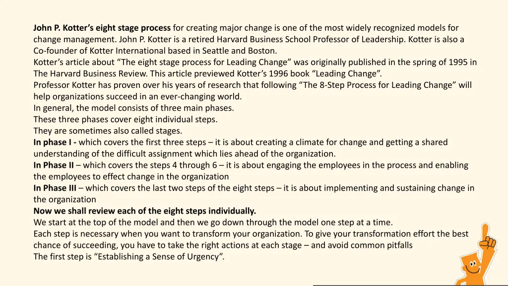 john p kotter s eight stage process for creating