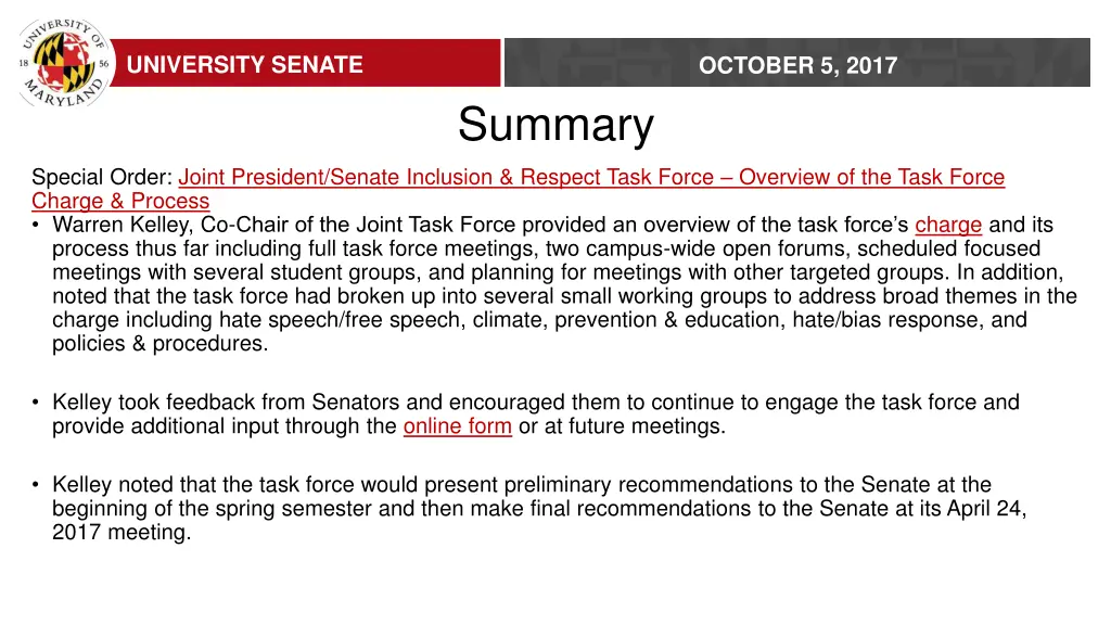 university senate 6