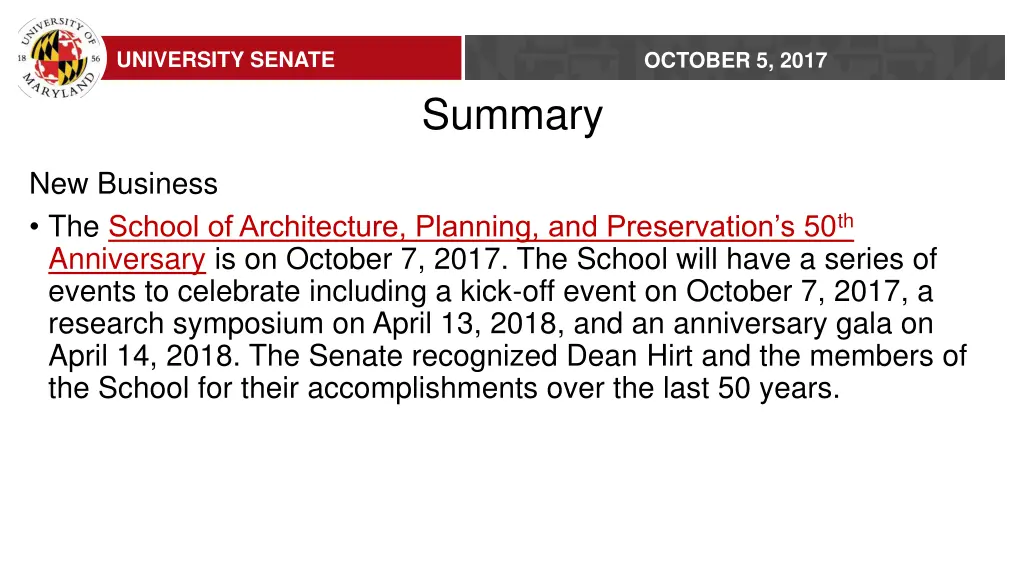 university senate 7