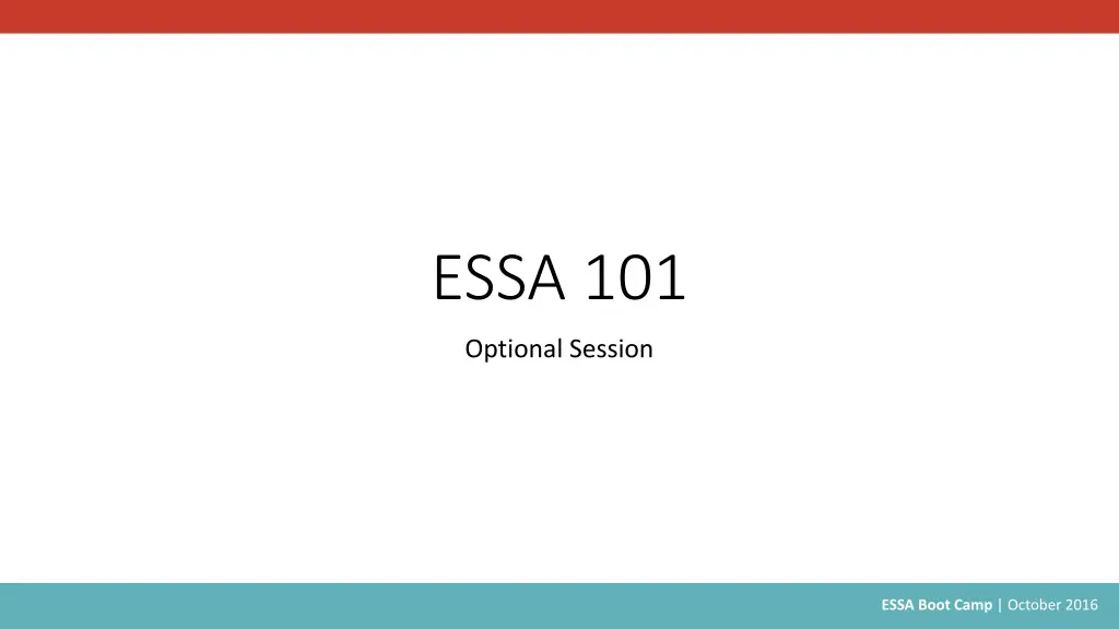 essa 101