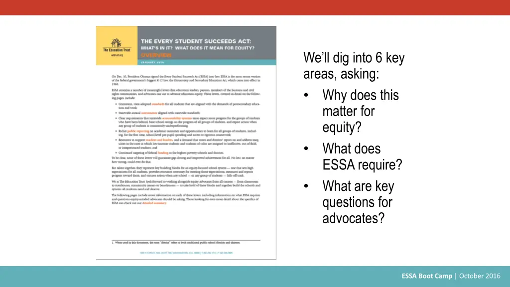 we ll dig into 6 key areas asking why does this
