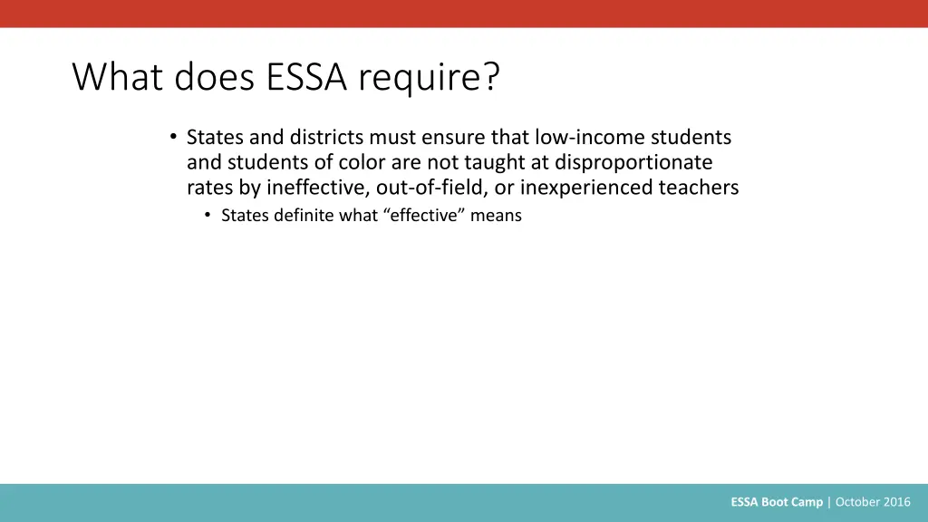 what does essa require 1