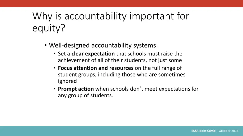 why is accountability important for equity