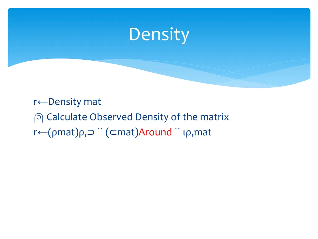 density