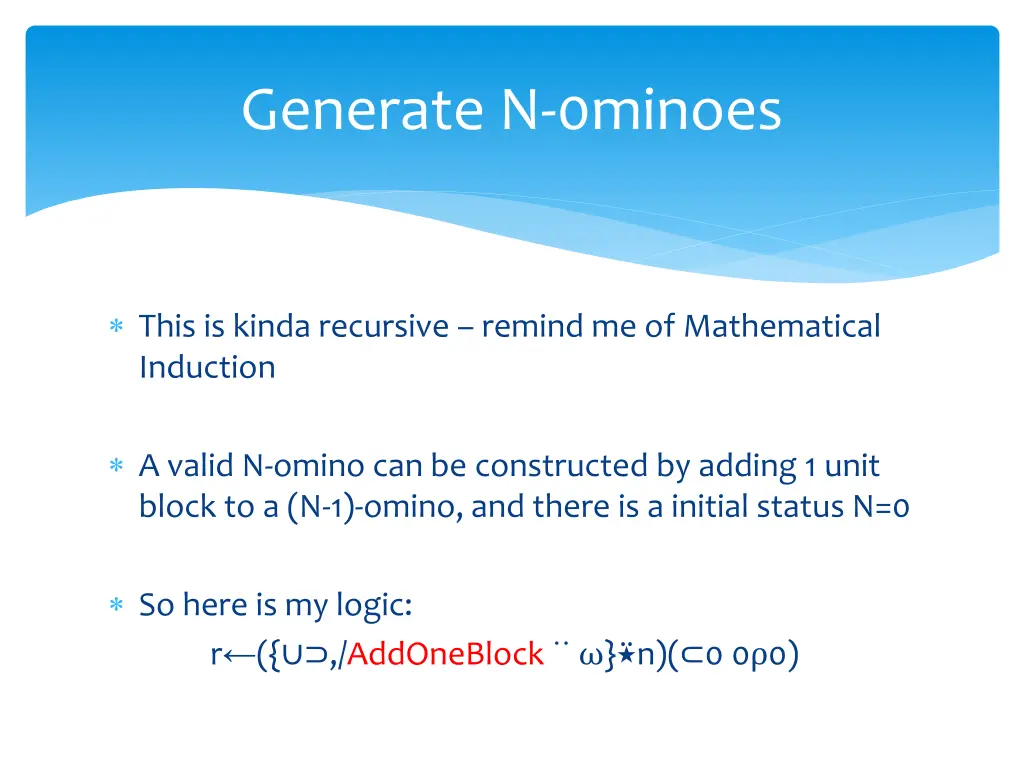 generate n 0minoes