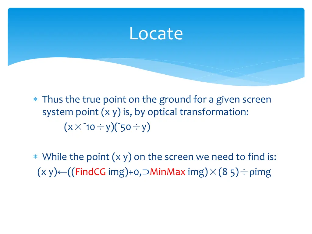 locate